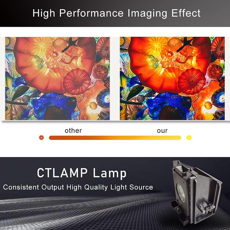 CTLAMP A+ Quality BP96-01099A/BP96-01073A/BP96-01394A DLP TV Projection Lamp Bulb Compatible with Samsung HLR5066WX/XAA / HLR5066WX/XAC/HLR5056WX / HLR5066W - Image 3